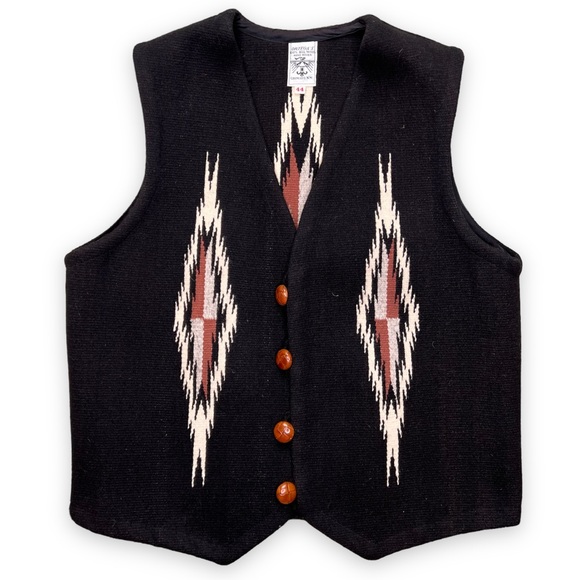 Vintage Jackets & Coats Vintage Ortega All Wool Hand Woven Chimayo